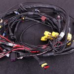 Terminated engine harness for GM LS engines.